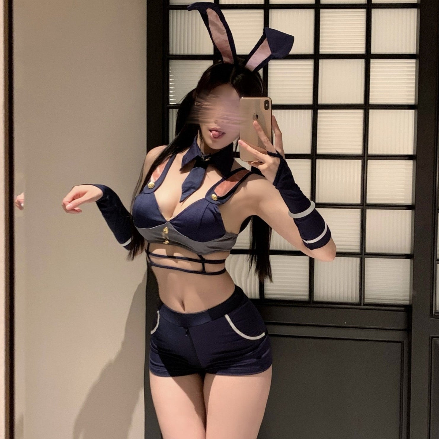 Image of Not wrong midnight bunny girl inspector crotch open suit erotic underwear sexy temptation uniform pure desire pajama girl
